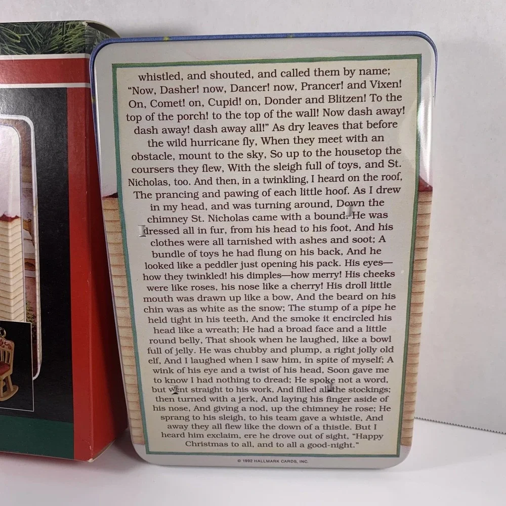 Hallmark 1992 Keepsake Ornament Collector's Series The Night Before‎ Christmas